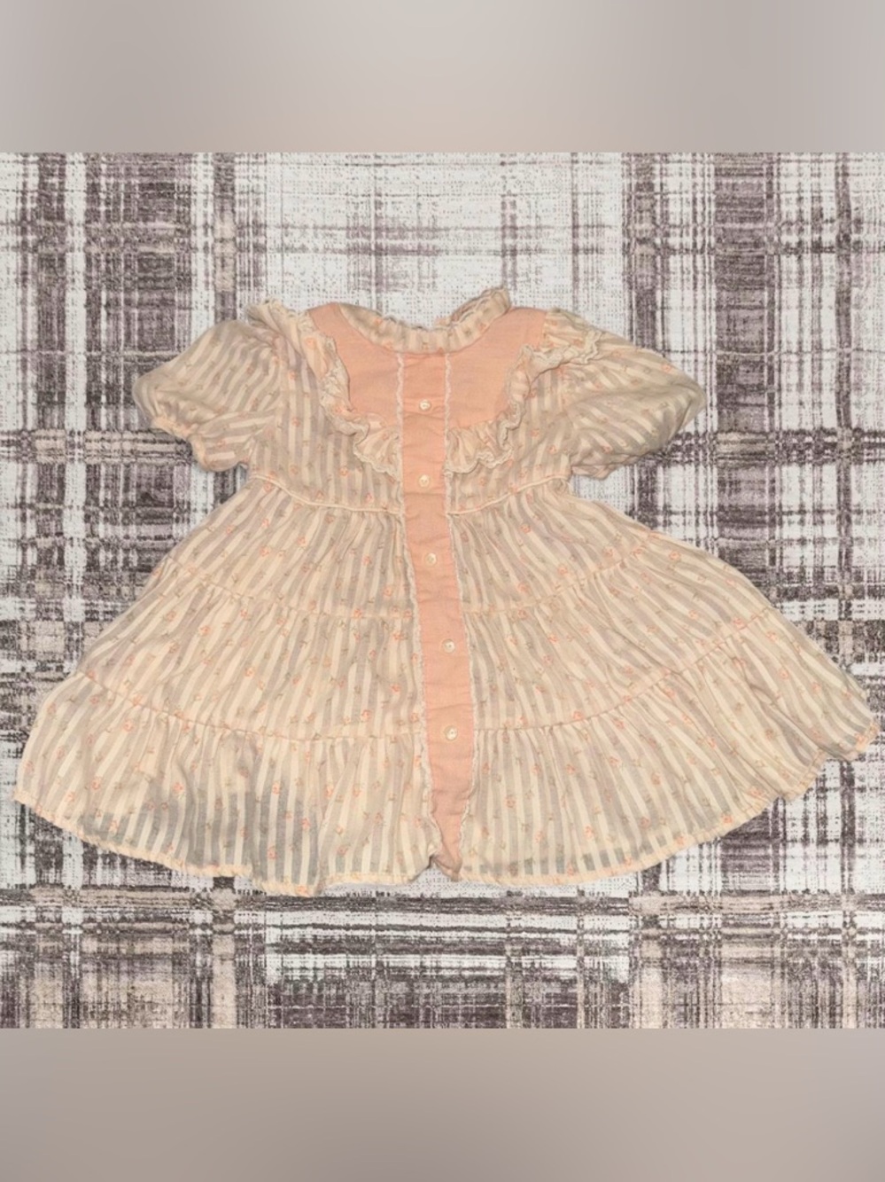 Vintage Ruffle Cotton Dress